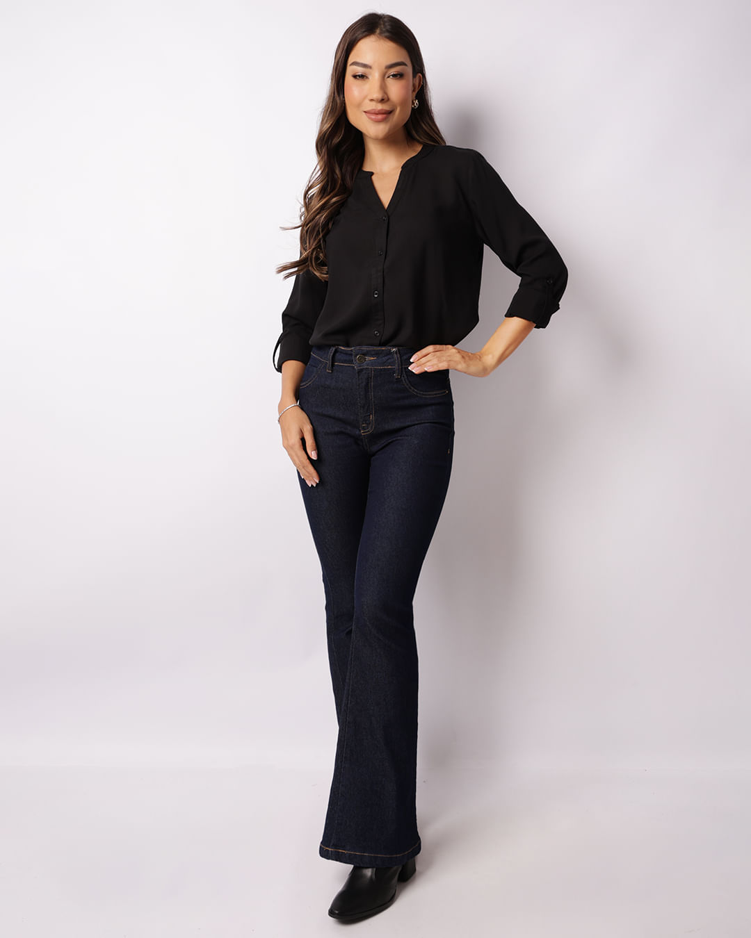 Camisa-860165-Viscose-Gola-Padre-Lisa-Pt---Preto