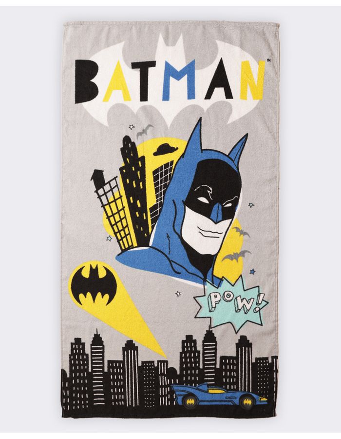 Toalha-Bh-Felpa-70x130-Batman-Goham---Cinza