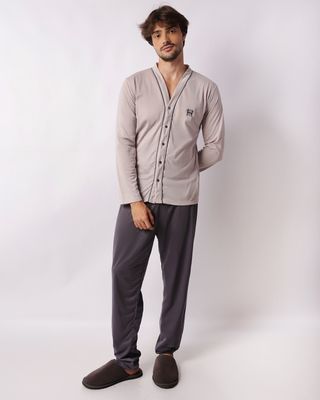 Pijama-Ml-Aberto-Ref-67827---Cinza