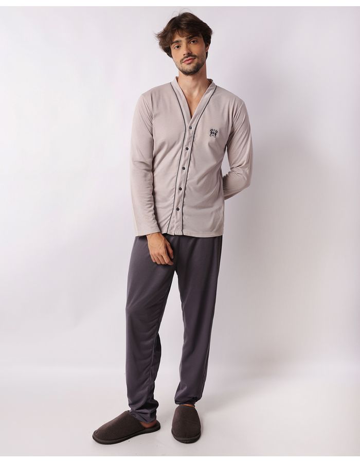 Pijama-Ml-Aberto-Ref-67827---Cinza