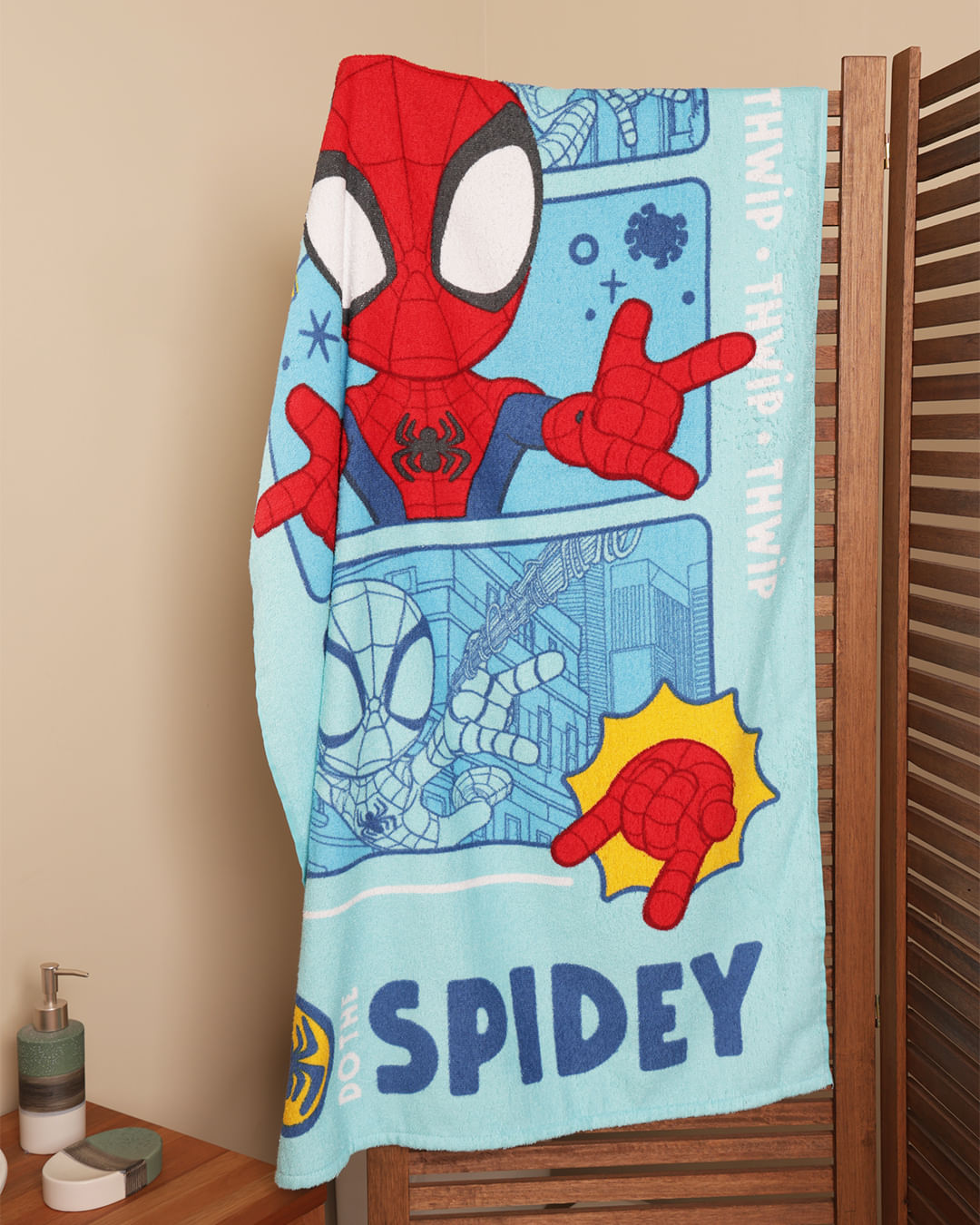 Toalha-Bh-Felpa-70x130-Spidey---Azul
