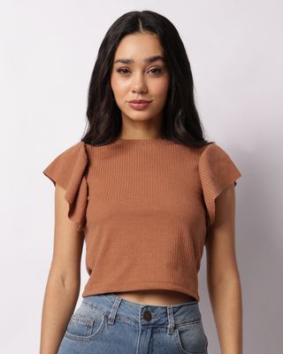 Blusa-Mc-Manga-Babado-241421-Marrom-Pgg---Marrom