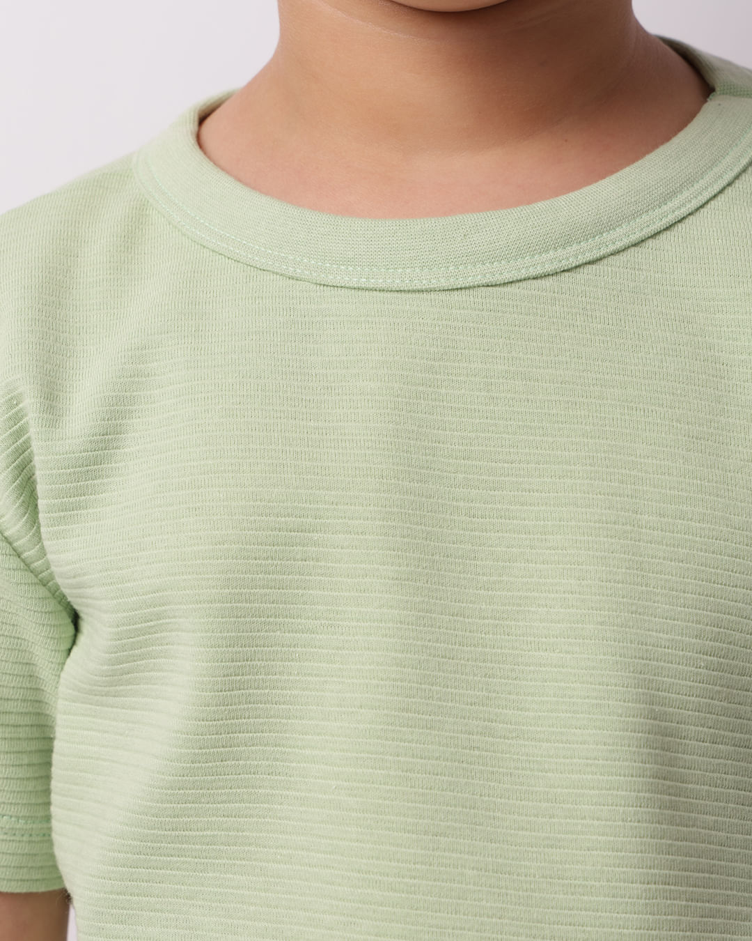 Camiseta Infantil Manga Curta Texturizada Verde-1748279924683