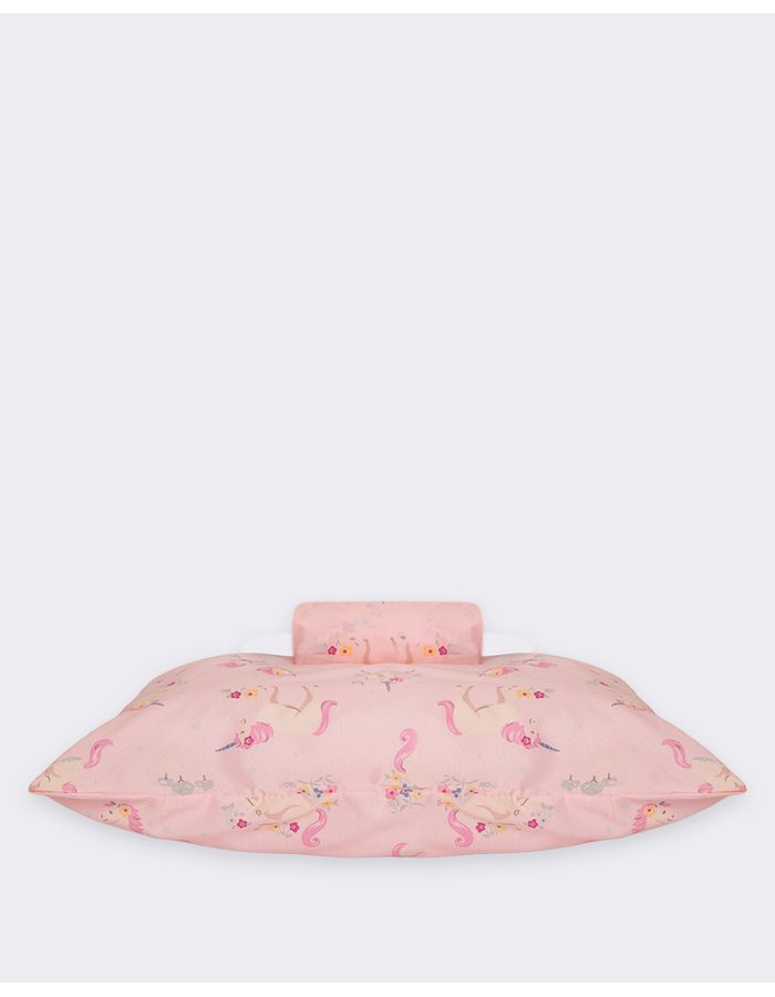 Jogo-Cama--2-Pcs-Unicornio-Flowers---Rosa