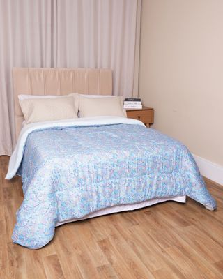 Coberdrom-Queen-220x240---Azul-Floral