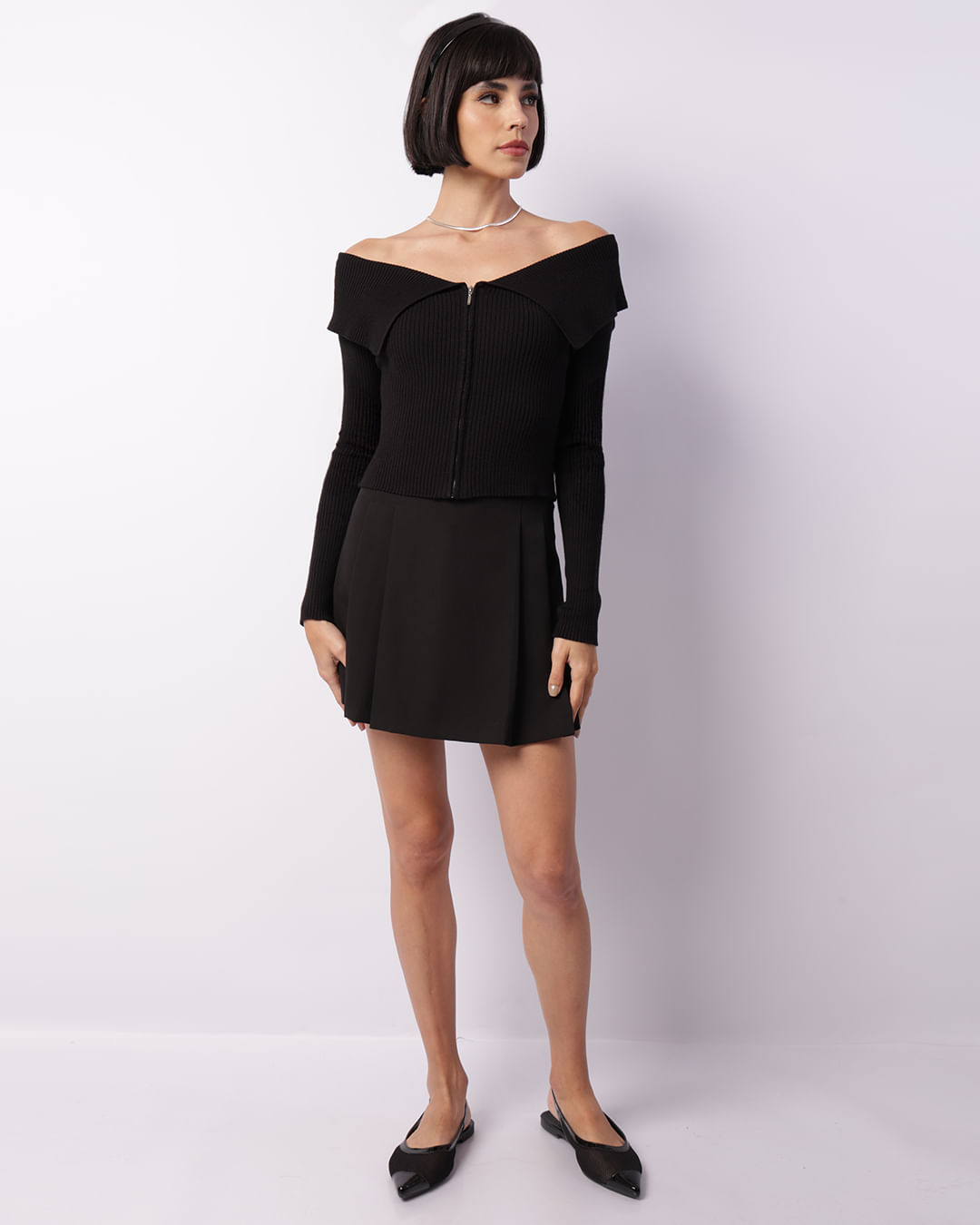Cardigan-Ziper-Ash25-4105-Metal---Preto