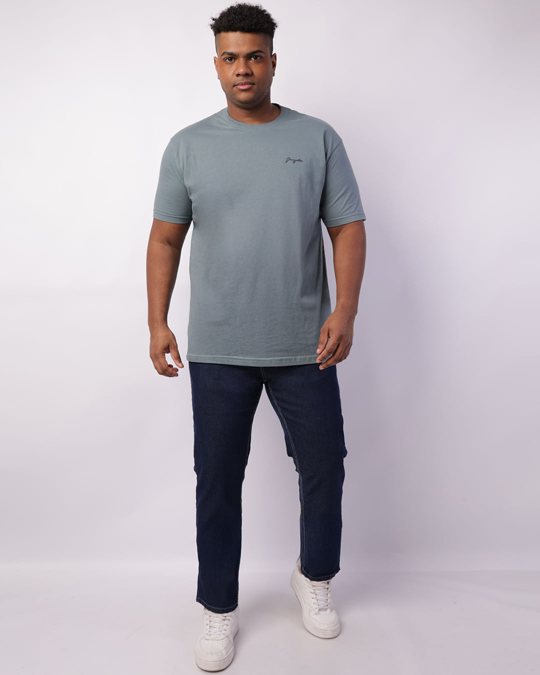 Camiseta-50110112-Gangster-Azul-Plus---Azul