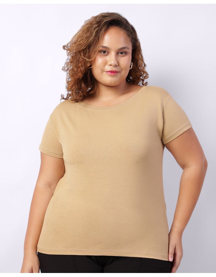 Tshirt-Decote-Canoa-Bege---Bege