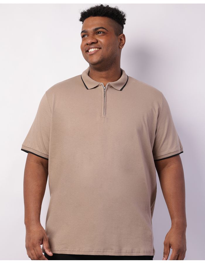 Polo-Trc673-Ziper-Beg-Plus---Bege