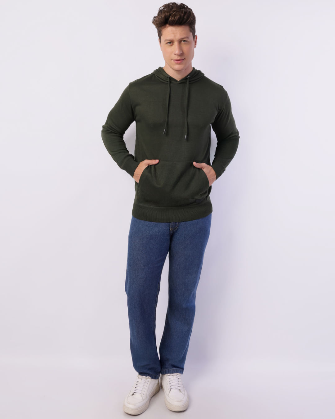 Tricot-Capuz-Fechado-7w23m-315-Militar---Verde
