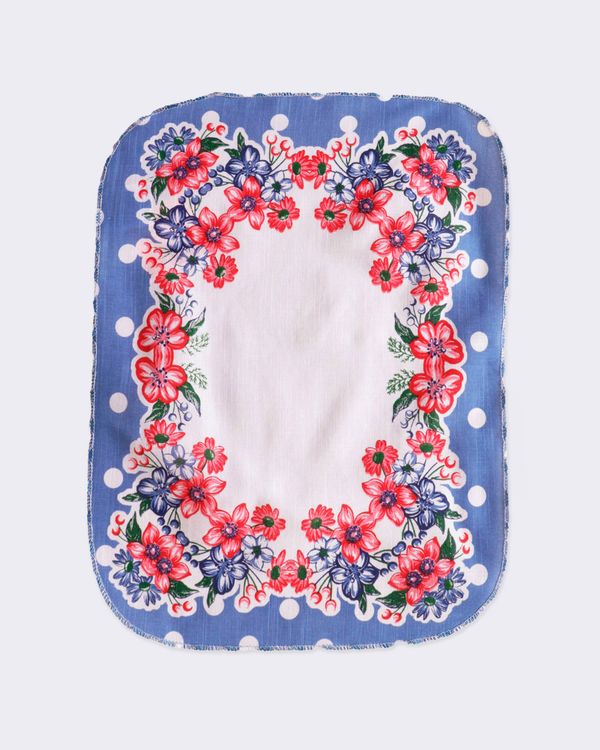 Lugar Americano 30x40 Estampado Floral Azul UN