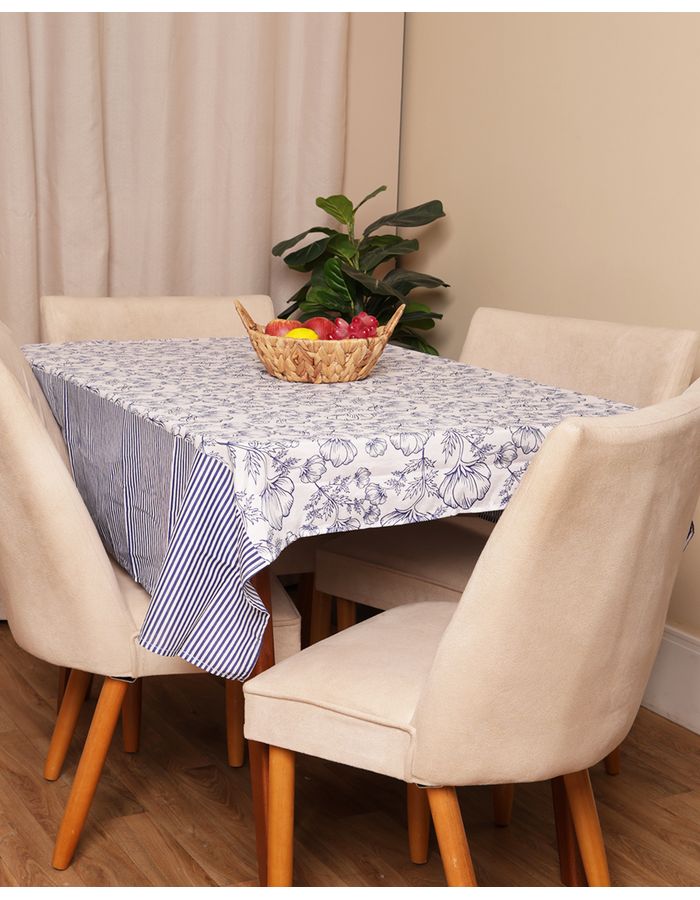 Toalha-De-Mesa-140x140-Quadrada---Linha---Azul-Floral