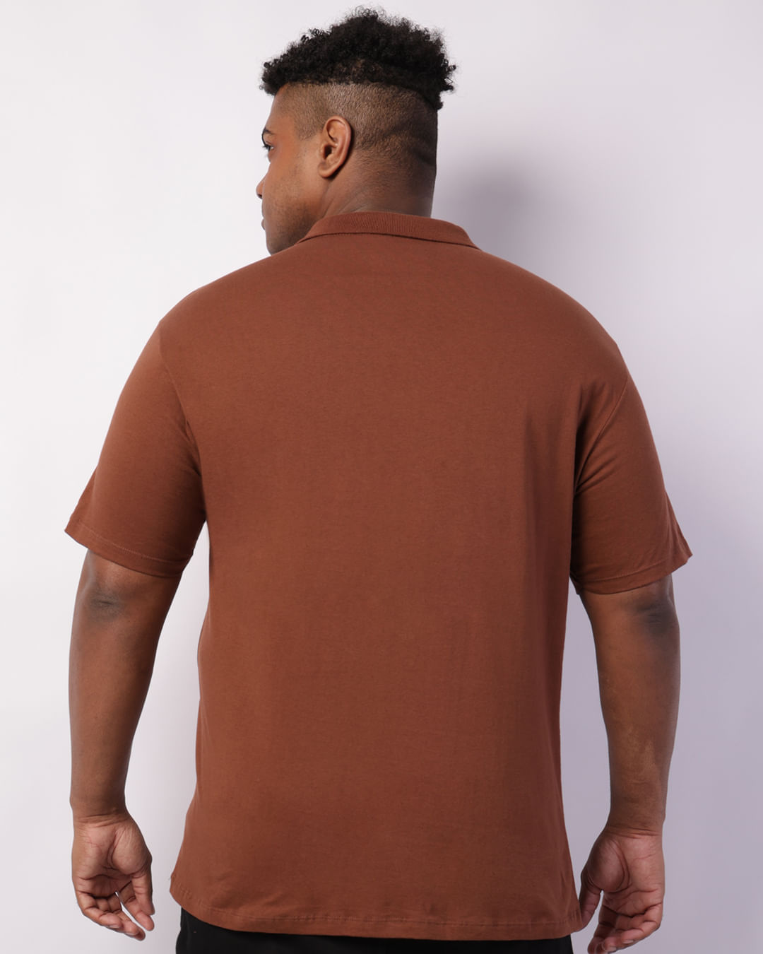 Polo-W201--Basica-Bord--Marr-Claro-Plus---Marrom