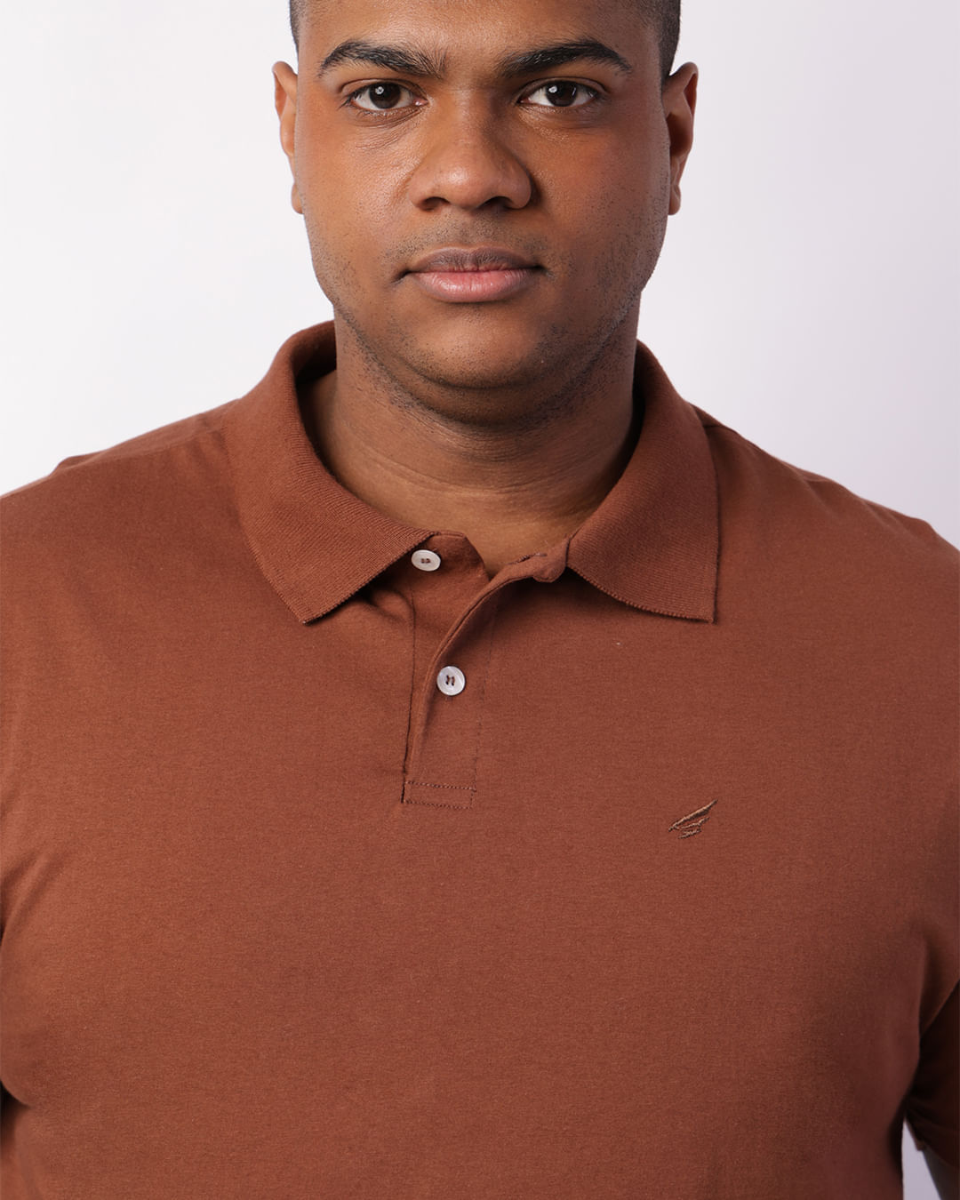 Polo-W201--Basica-Bord--Marr-Claro-Plus---Marrom