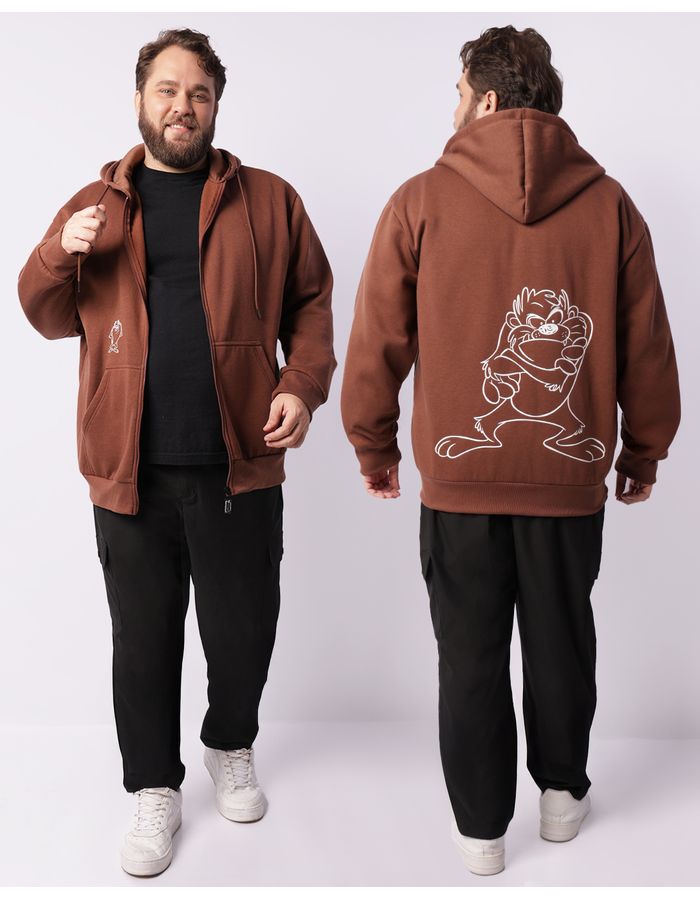 Moletom-Plus32-Full-Zip-Taz-Marr---Marrom