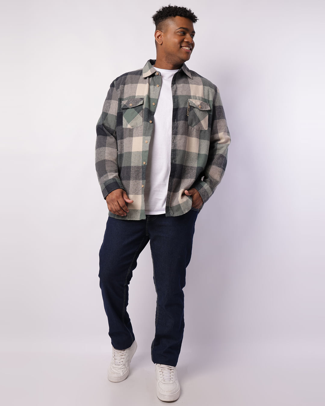 Camisa-55030010-Gangster-Flanela-Vde-P---Verde-Xadrez