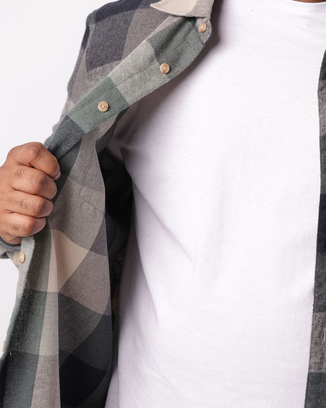 Camisa-55030010-Gangster-Flanela-Vde-P---Verde-Xadrez