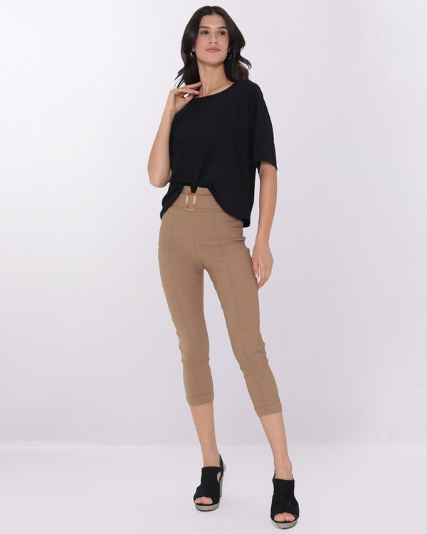 Calça Feminina Bengaline Clochard Bege G
