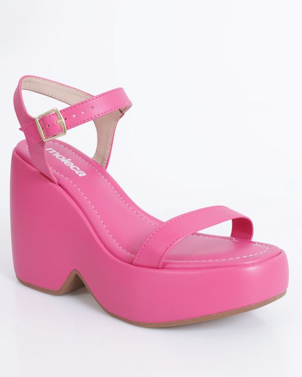 Sandália Plataforma Moleca Rosa 38