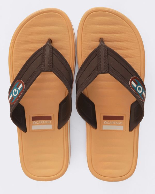 Chinelo Masculino Cartago Paris 2 Bege 42