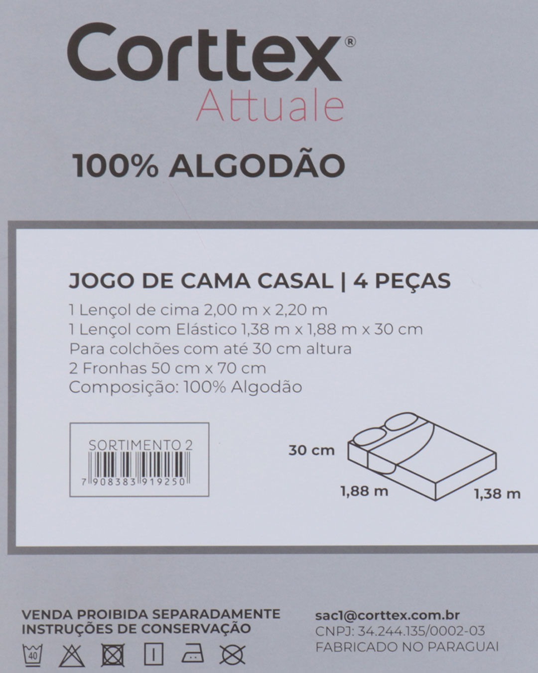 Jg-De-Cama-Attuale-150-Fios-Casal---Bege-Outros
