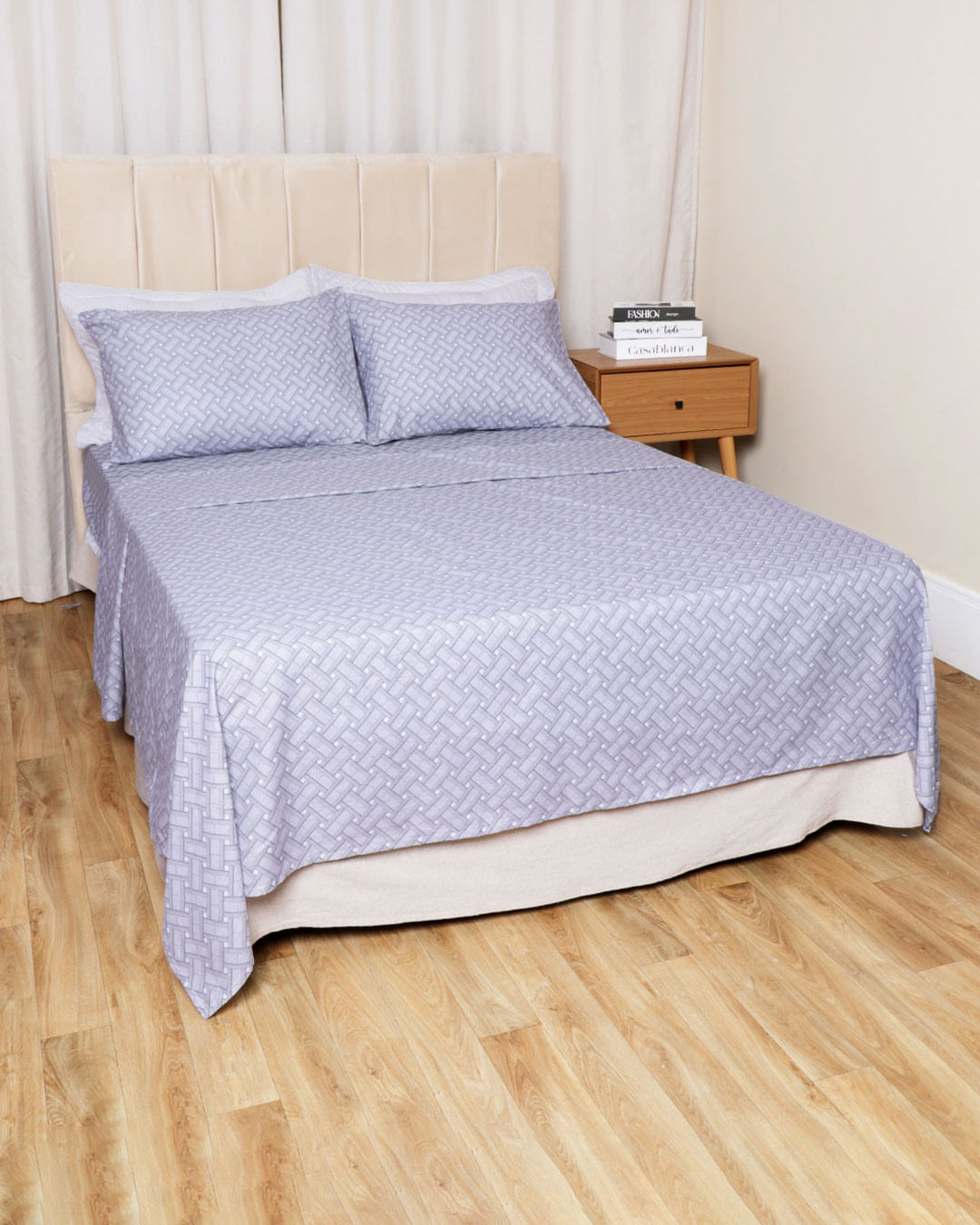Jg-De-Cama-Attuale-150-Fios-Casal---Cinza-Claro