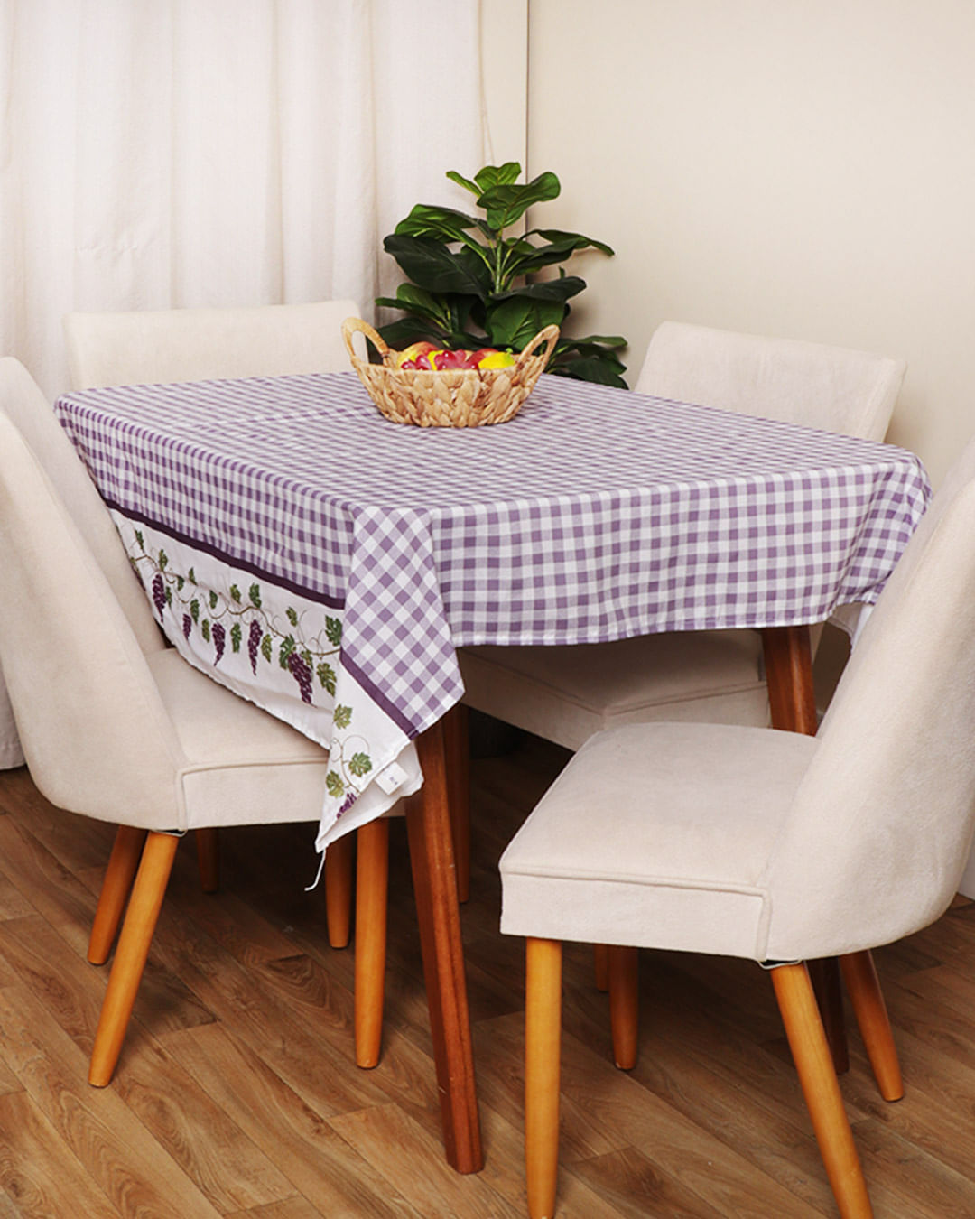 Toalha-De-Mesa-140x140-Quadrada---Linha---Branco-Xadrez