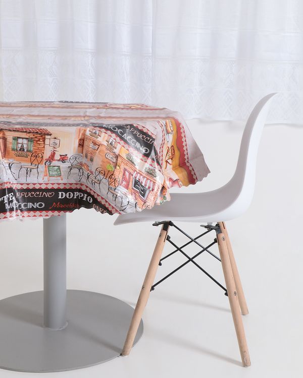 Toalha de Mesa Redonda 138cm x 138cm Térmica Café Sahletex Preta UN