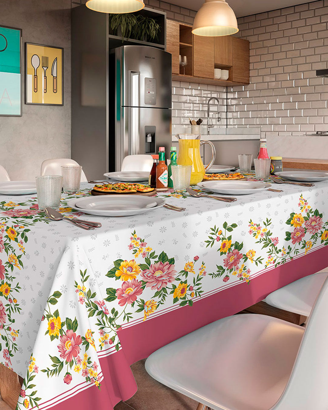 Toalha-De-Mesa-140x210-Retangular---Linh---Branco-Floral