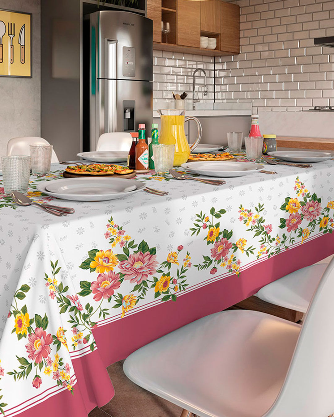 Toalha-De-Mesa-140x210-Retangular---Linh---Branco-Floral
