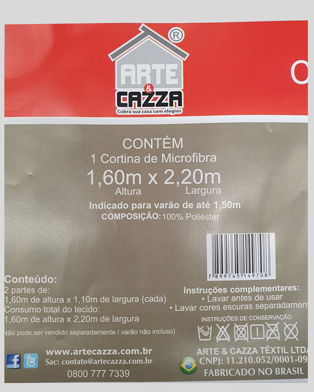 Cortina-Roma-Para-Varao-Ate-2-Mts---Cinza-Medio