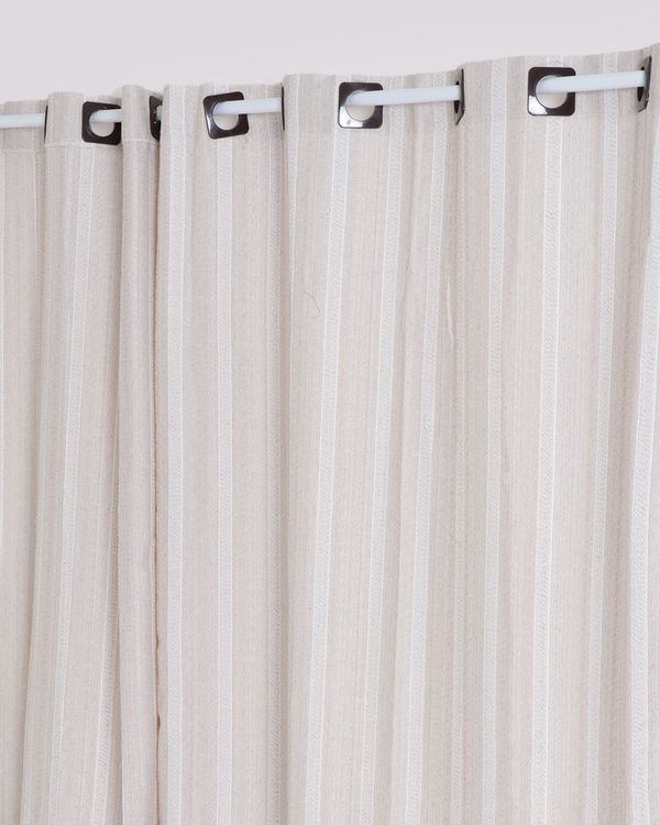 Cortina Naturalle Vaticano BecaDecor 260cm x 230cm Bege Claro UN
