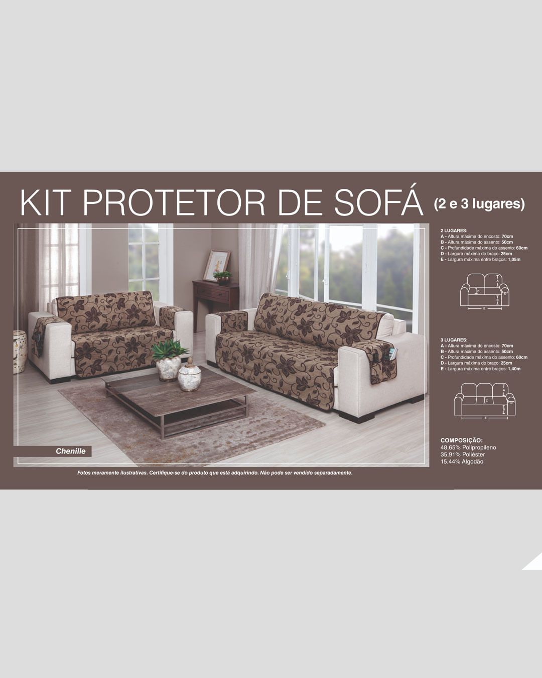 Kit-Protetor-Sofa-Chenille-2-E-3-Lug---Cinza-Escuro