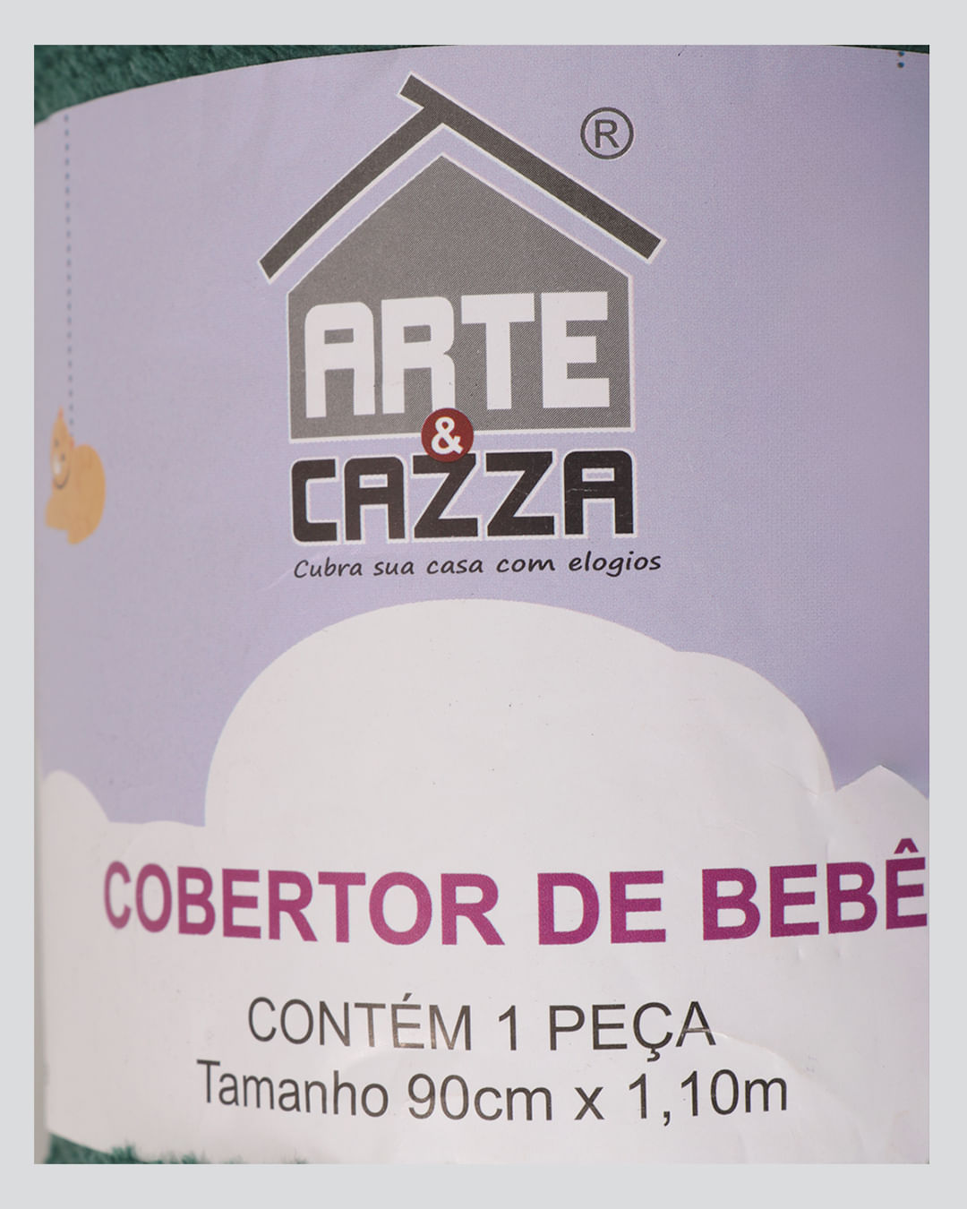 Cobertor-90x110-Arte-Cazza-Baby---Verde-Escuro