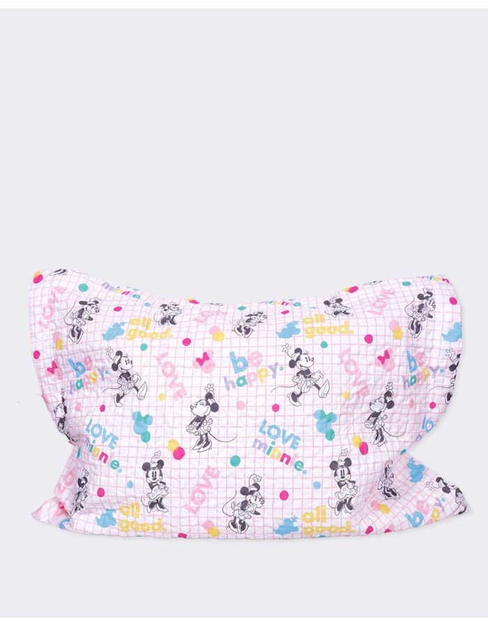Porta-Travesseiro-Minnie-Be-Happy---Rosa