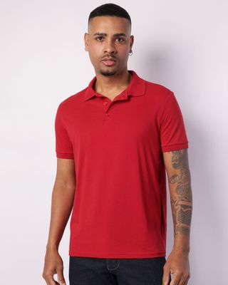 Polo-Lisa-Oe-Colorido-Trc763764---Vermelho