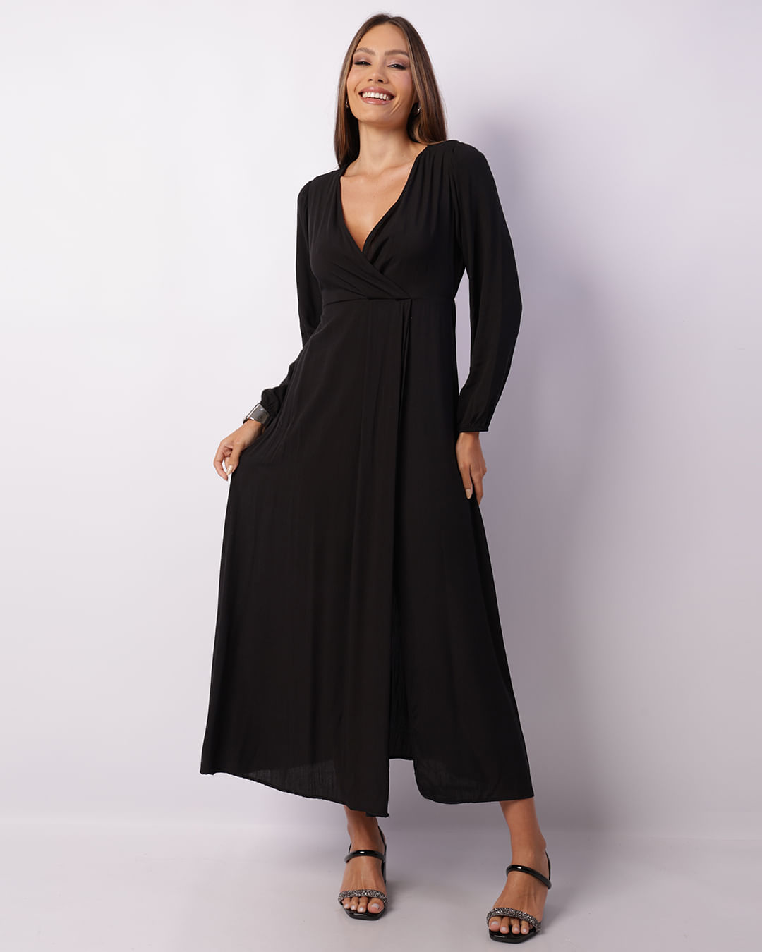 Vestido-730408-Longo-Ml-Slub-Liso---Preto