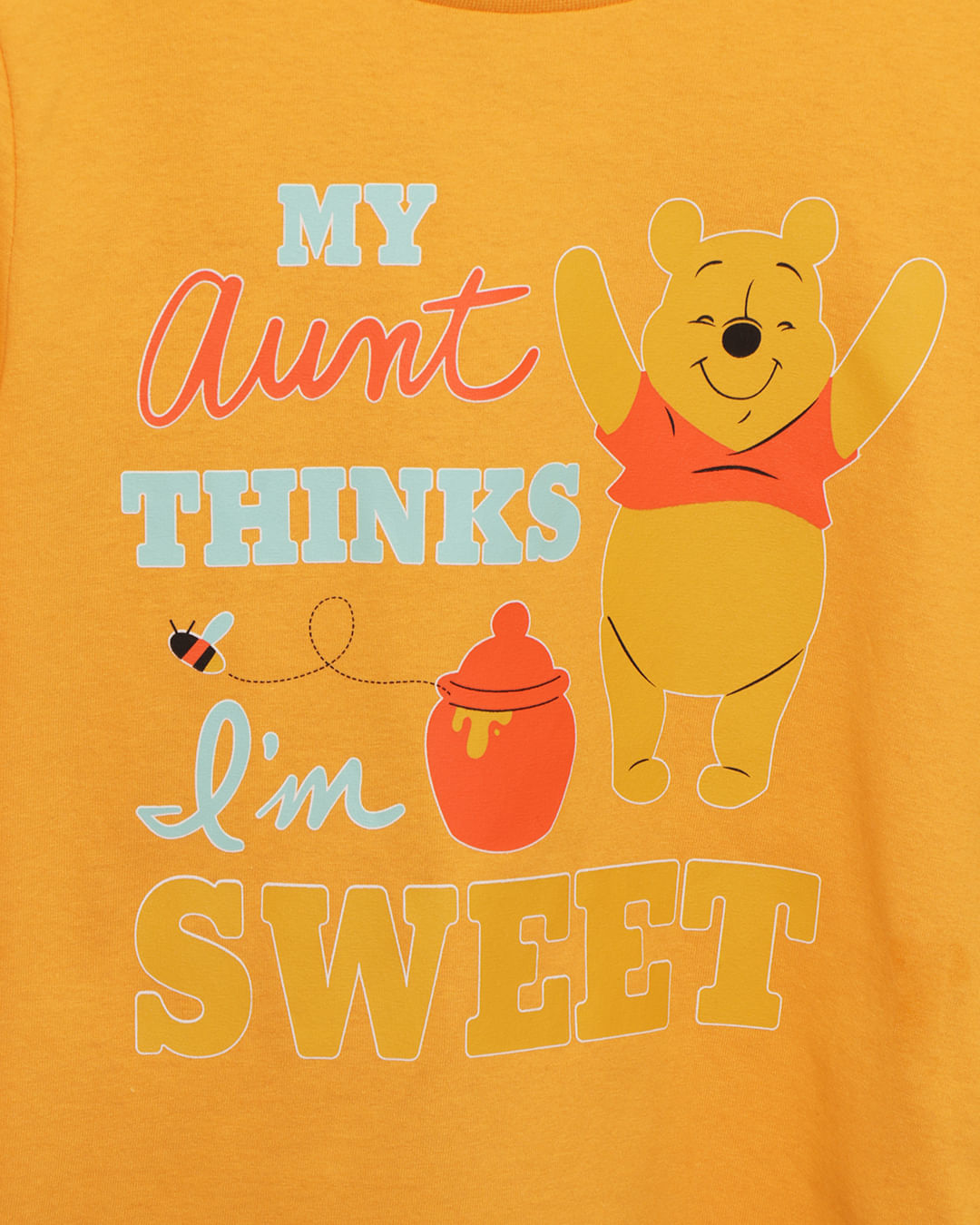 Camiseta-Ch37302-Ml-M13-Pooh---Mostarda--Medio