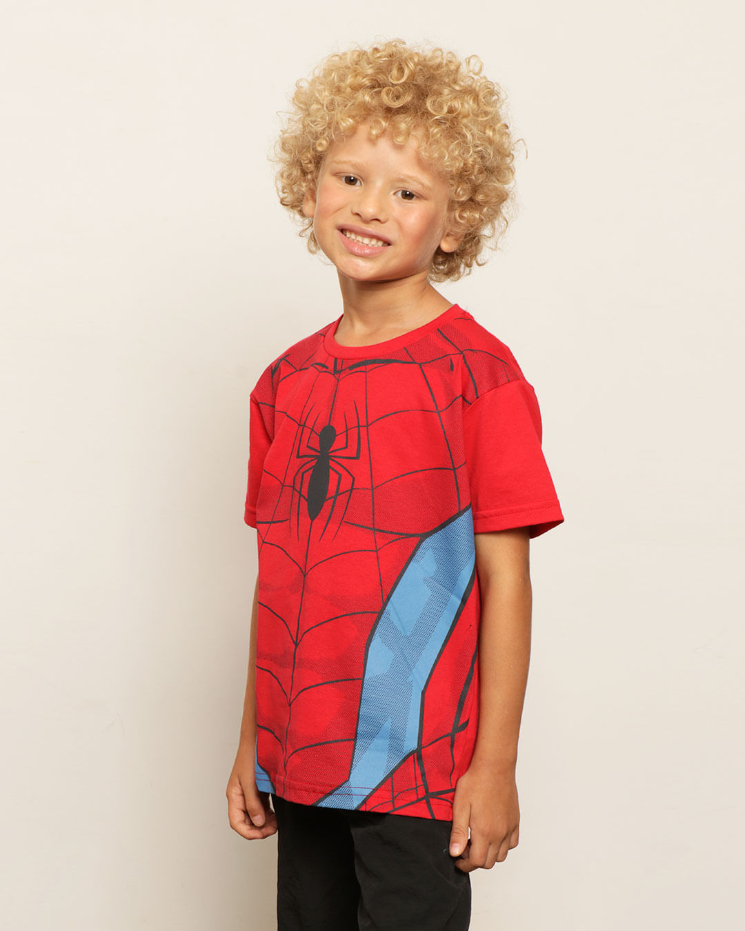 Camiseta-Infantil-Corpo-Do-Homem-Aranha-Marvel-Vermelh