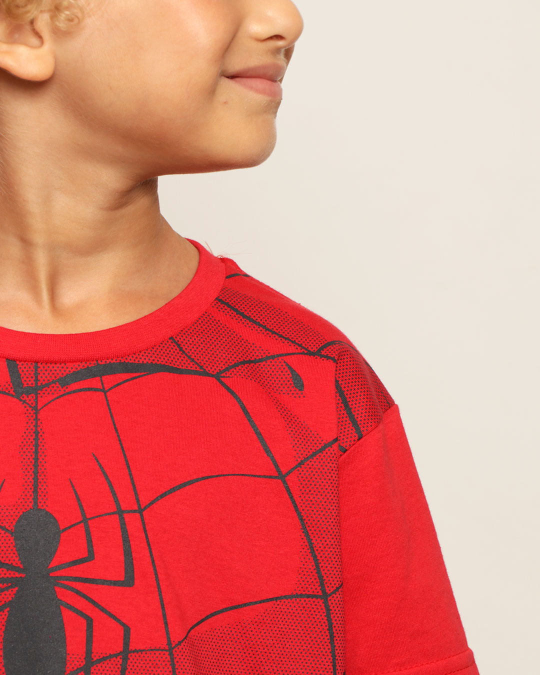Camiseta-Infantil-Corpo-Do-Homem-Aranha-Marvel-Vermelha