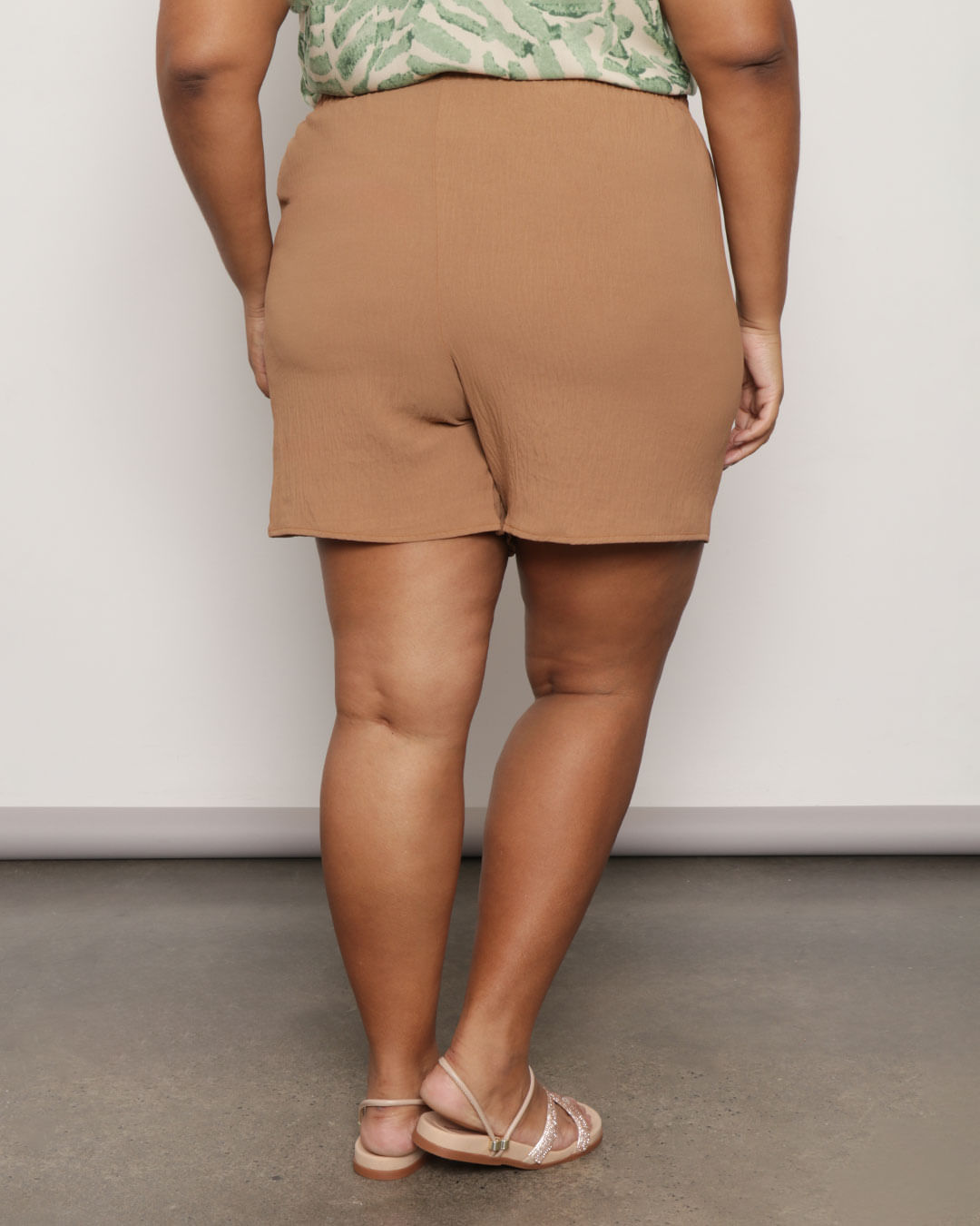 Shorts-9989pl-Elastico-Cos-Dunas---Bege-Medio