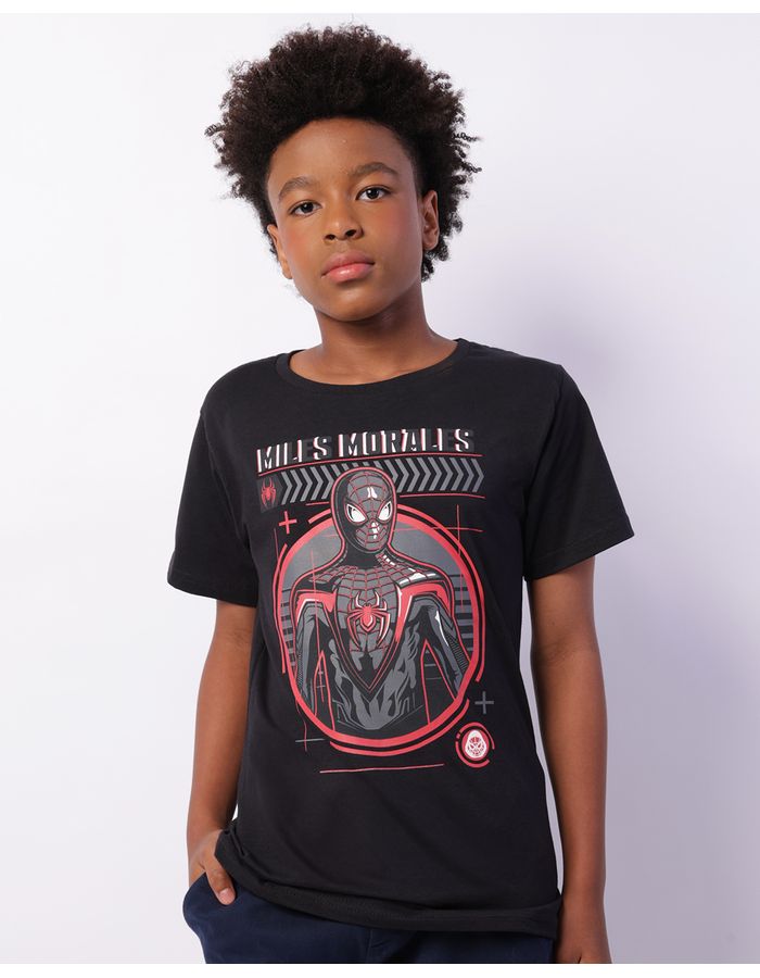 Camiseta-Ch34982-Mc-M-1016--Homem-Aran---Preto