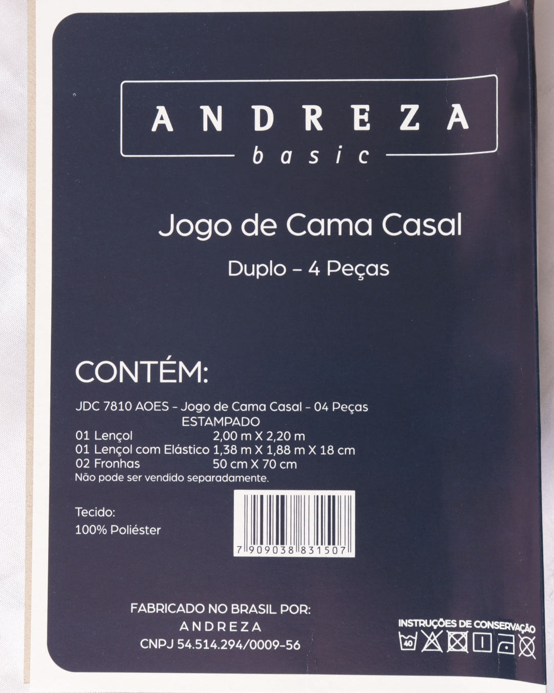 Jg-Cama-Casal-Sortido---4-Pc---Azul-Outros