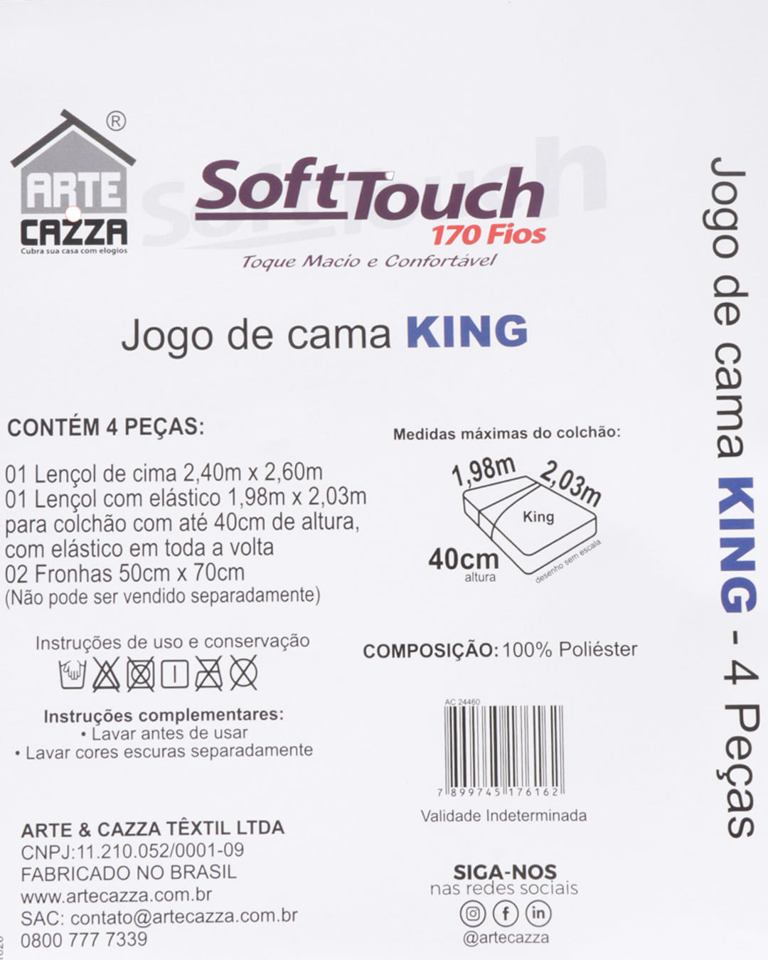 Jogo-Microfibra-King-4pcs---Cinza-Outros