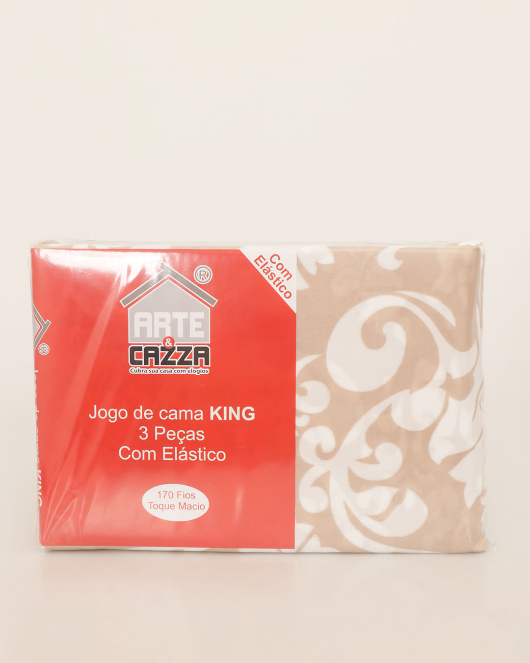 Jg-De-Cama-King-3-Pcs-Romantico---Bege-Floral