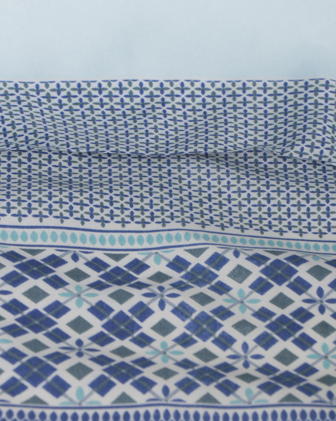 Jg-De-Cama-Queen-3-Pcs-Etnico---Azul-Geometrico