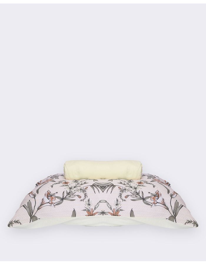 Jg-De-Cama-St--Slim-2-Pcs-Romantico---Amarelo-Floral