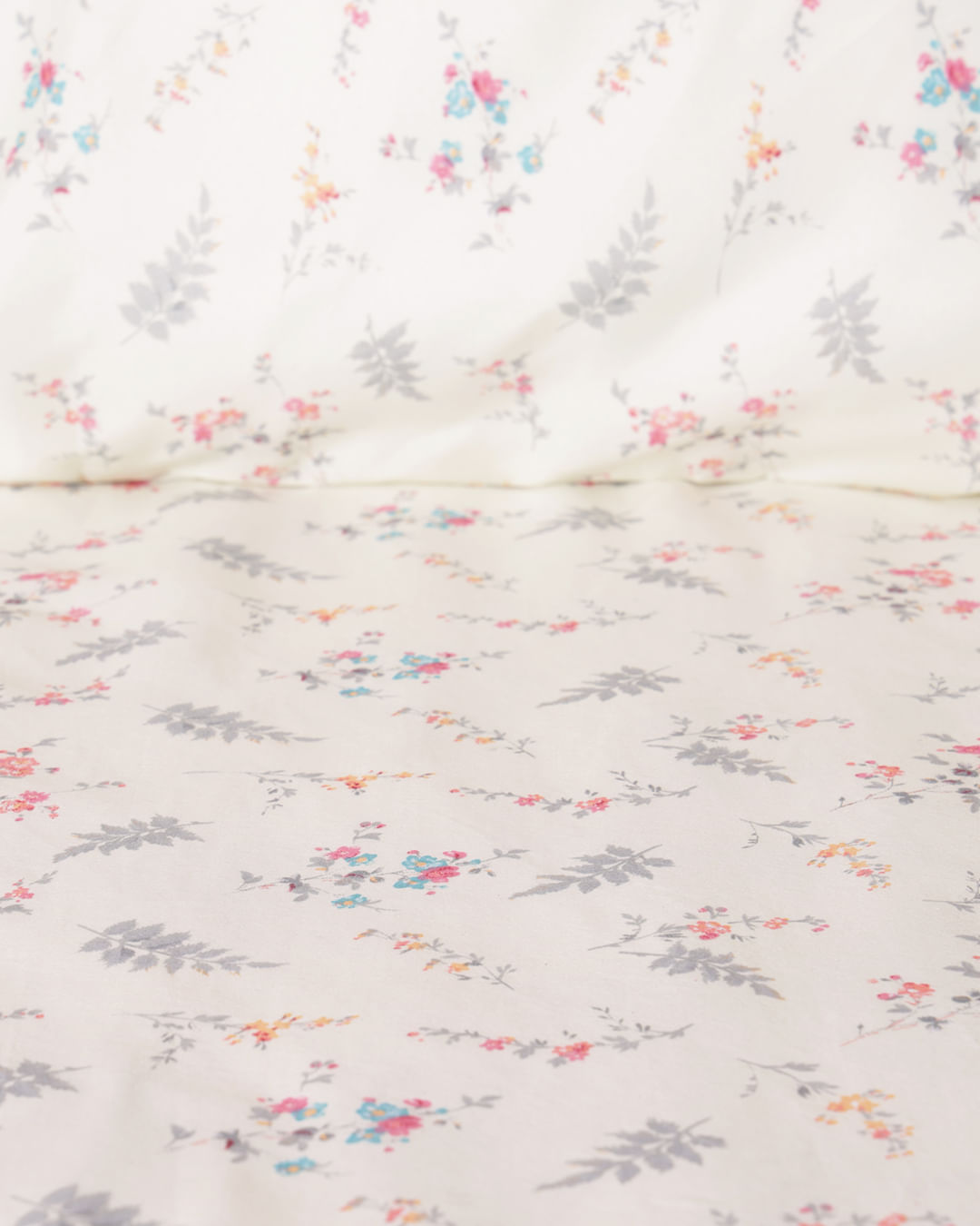 Jg-De-Cama-Queen-3-Pcs-Romantico---Amarelo-Floral