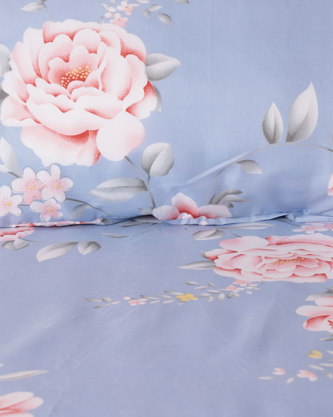 Jg-De-Cama-Queen-3-Pcs-Romantico---Azul-Floral