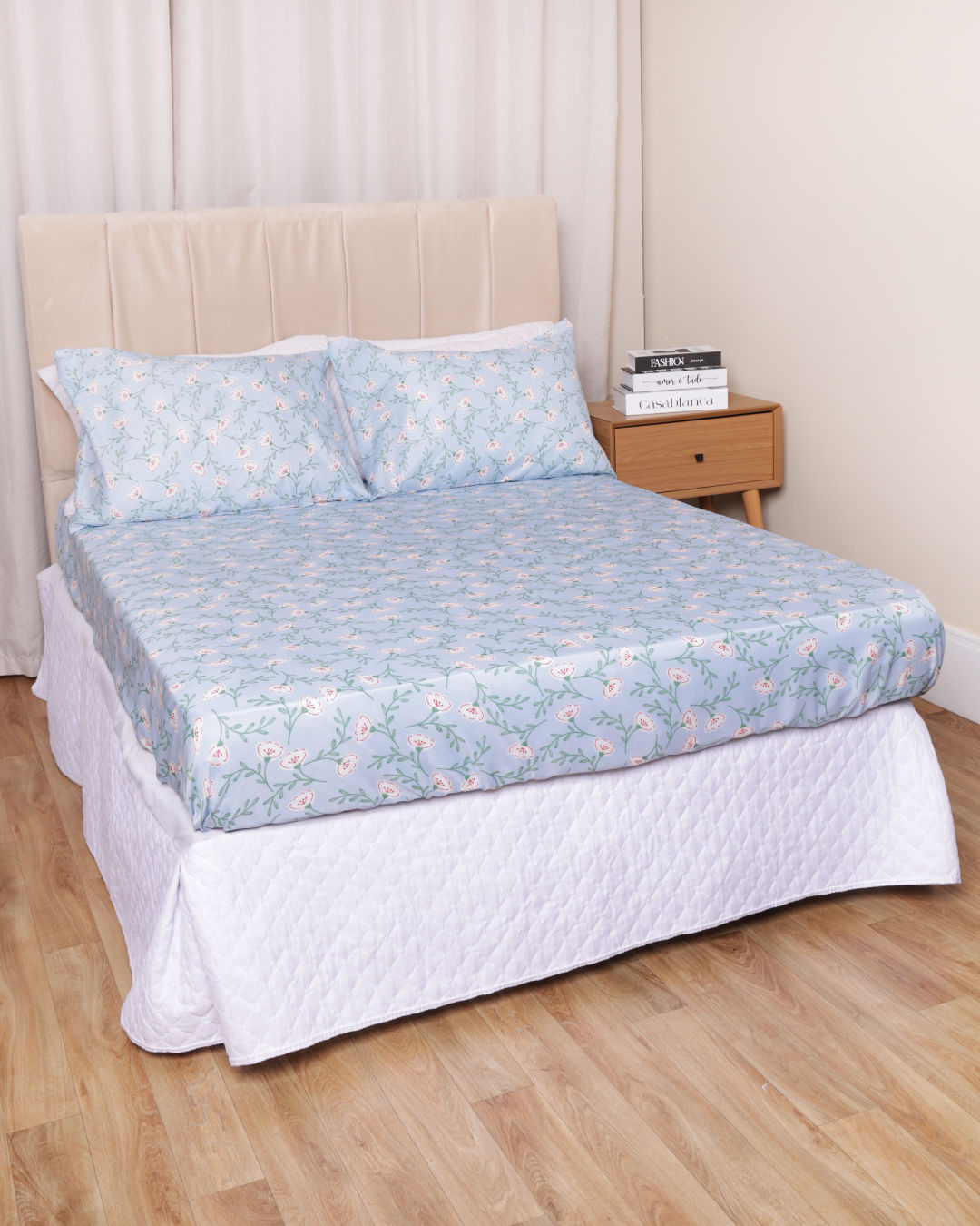Jg-De-Cama-Queen-3-Pcs-Romantico---Azul